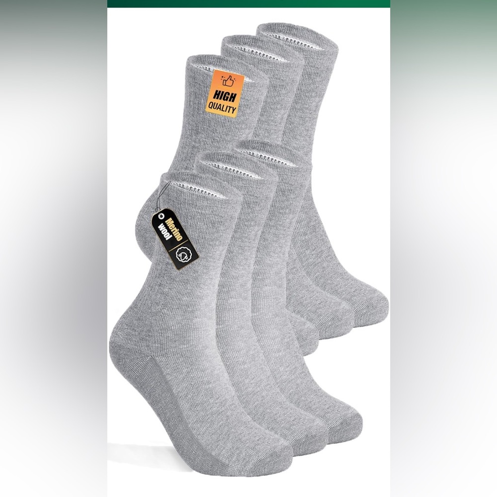 3 Pairs Men's Merino Wool Socks